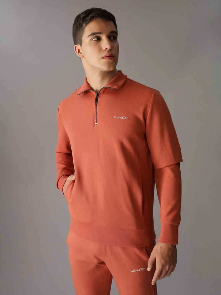 Sudadera Calvin Klein Logo Hombre Naranja