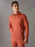 Sudadera Calvin Klein Logo Hombre Naranja