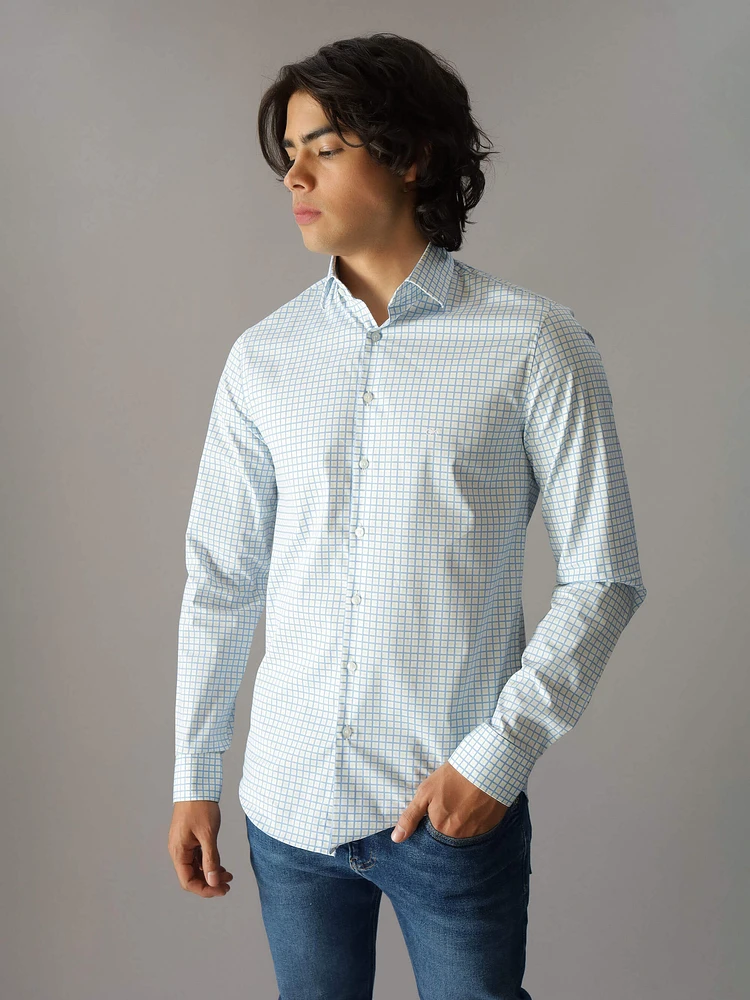 Camisa Calvin Klein Cuadros Hombre Multicolor