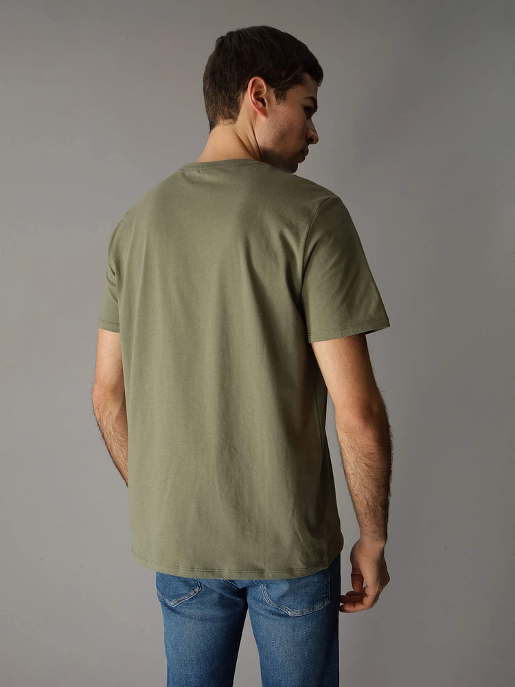 Playera Calvin Klein con Monograma Hombre Verde