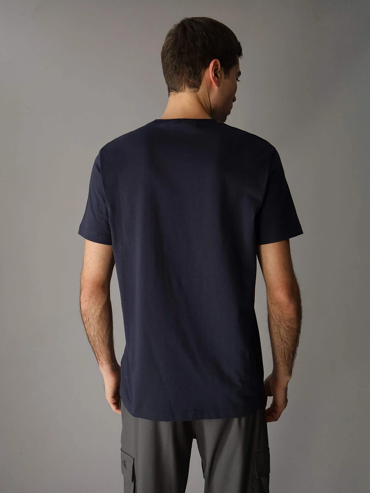 Playera Calvin Klein Logo Hombre Azul Marino