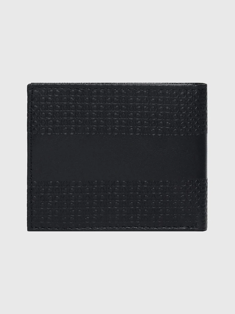 Cartera Calvin Klein con Monograma Hombre Negro - Talla: Única