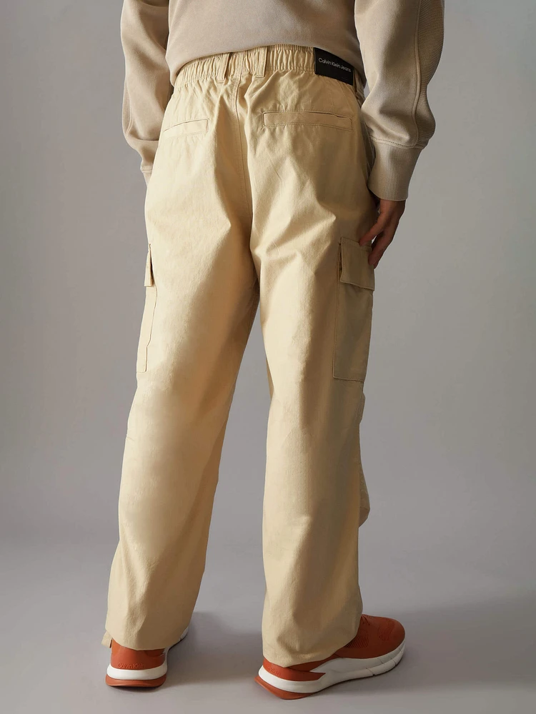 Jogger Calvin Klein con Logo Hombre Beige