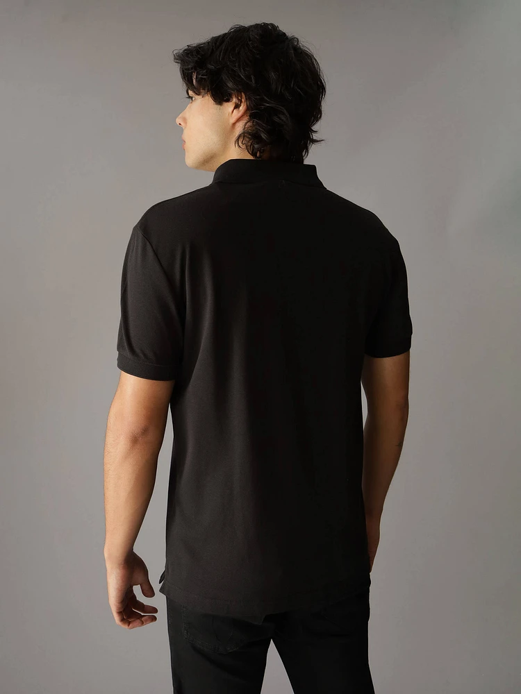 Polo Calvin Klein con Logo Hombre Negro