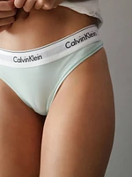 Tanga Calvin Klein Logo Mujer Azul