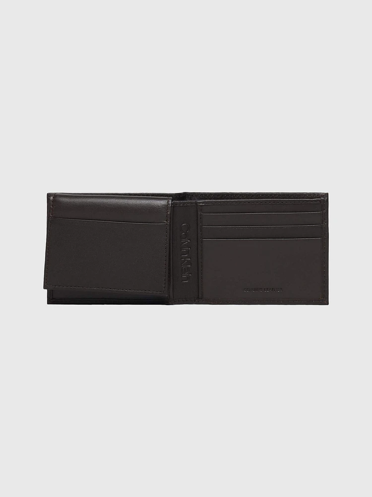 Cartera Calvin Klein con Monograma Hombre Café - Talla: Única