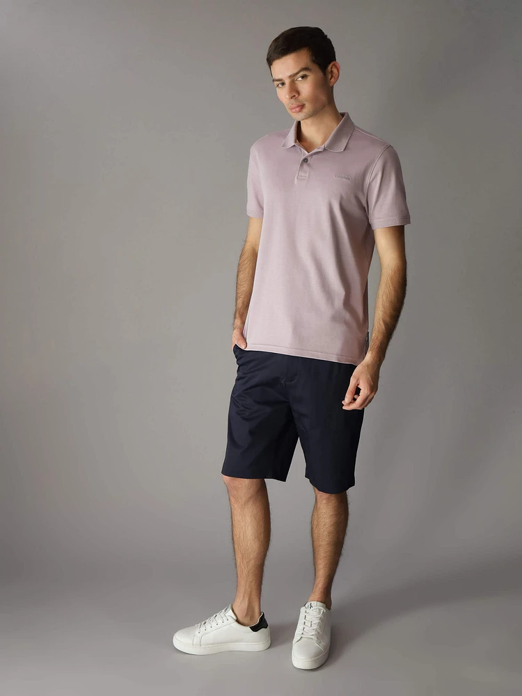 Polo Calvin Klein Liquid Touch Hombre Rosa