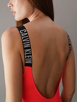 Traje de Baño Calvin Klein Logo Mujer Rojo