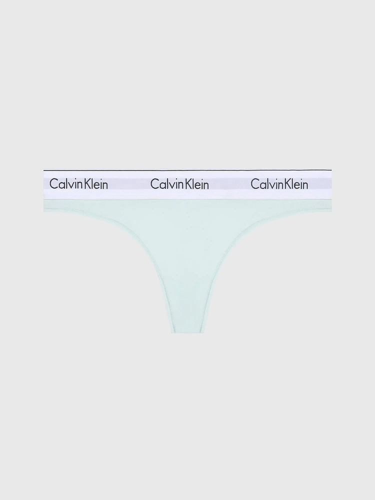 Tanga Calvin Klein Logo Mujer Azul