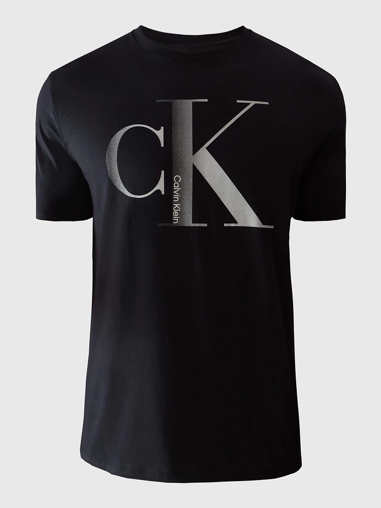 Playera Calvin Klein con Monograma Hombre Negro