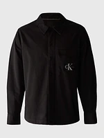 Camisa Calvin Klein Bolsillos Hombre Negro