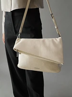 Bolsa Calvin Klein Shoulder Mujer Beige - Talla: Única