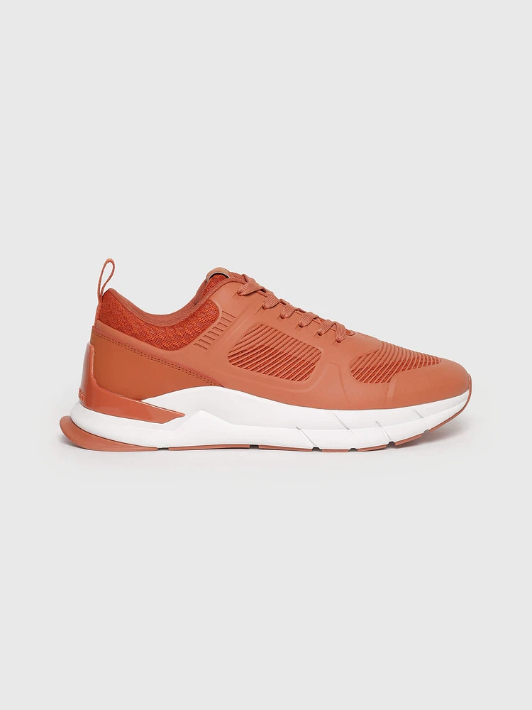 Tenis Calvin Klein con Logo Hombre Naranja