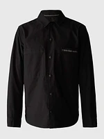 Camisa Calvin Klein Bolsillo Hombre Negro