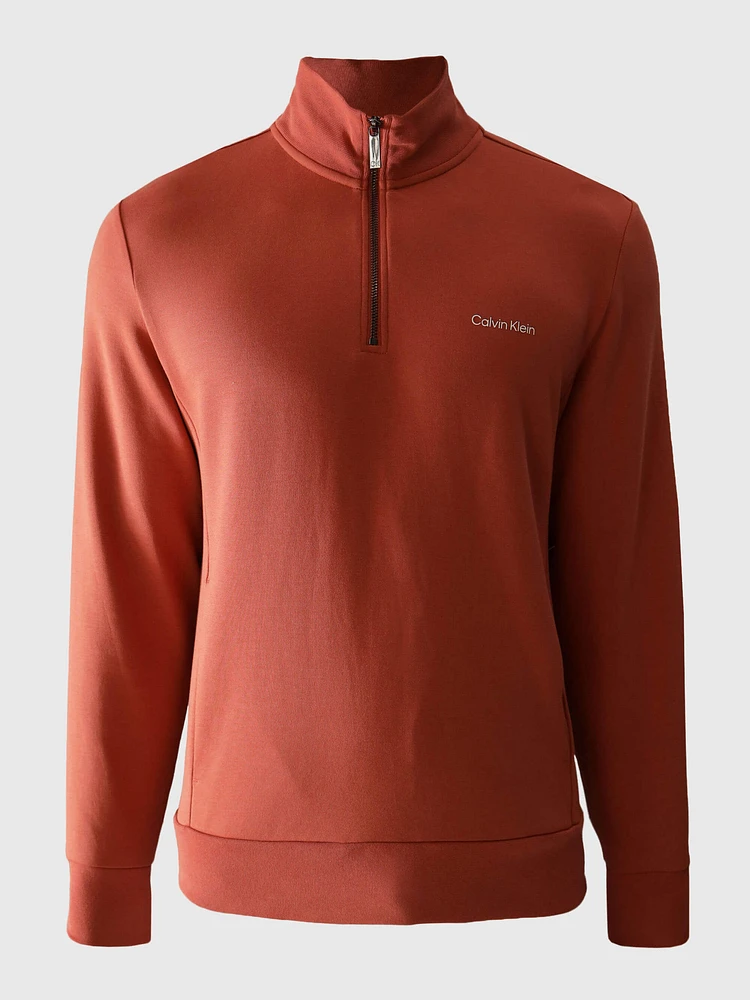 Sudadera Calvin Klein Logo Hombre Naranja