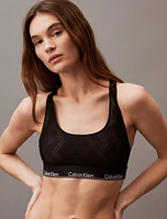 Top Calvin Klein Modern Cotton Lace Mujer Negro