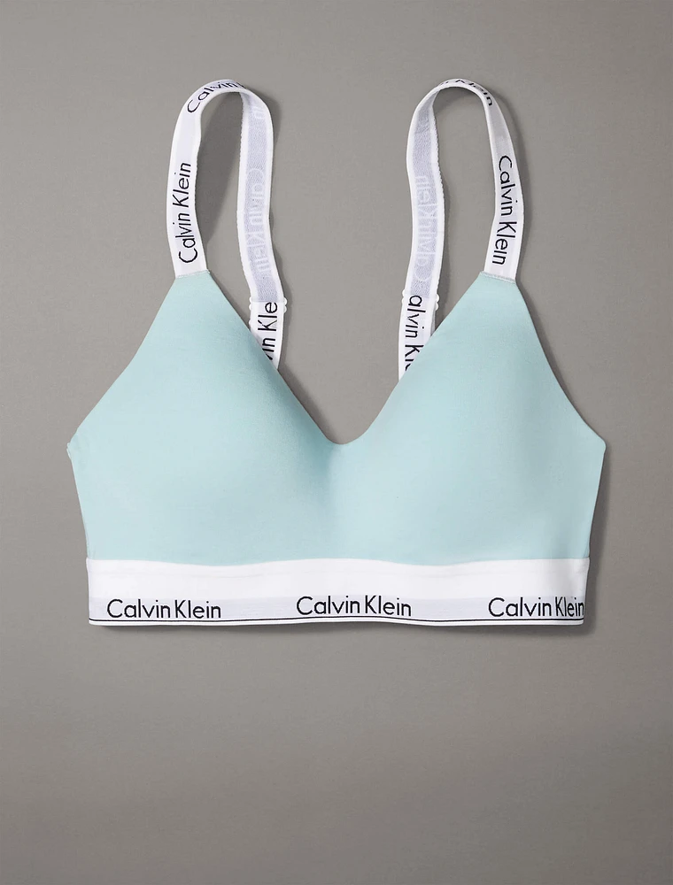 Bralette Calvin Klein Modern Cotton Lightly Lined Mujer Azul