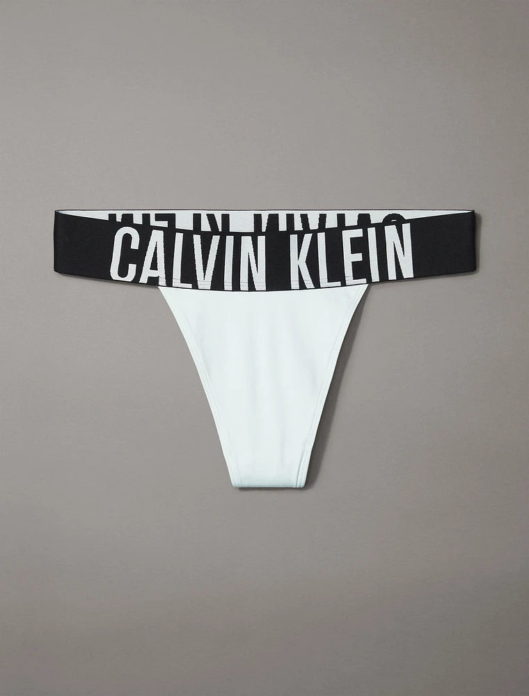 Tanga Calvin Klein Intense Power High Leg Mujer Blanco