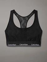 Top Calvin Klein Modern Cotton Lace Mujer Negro
