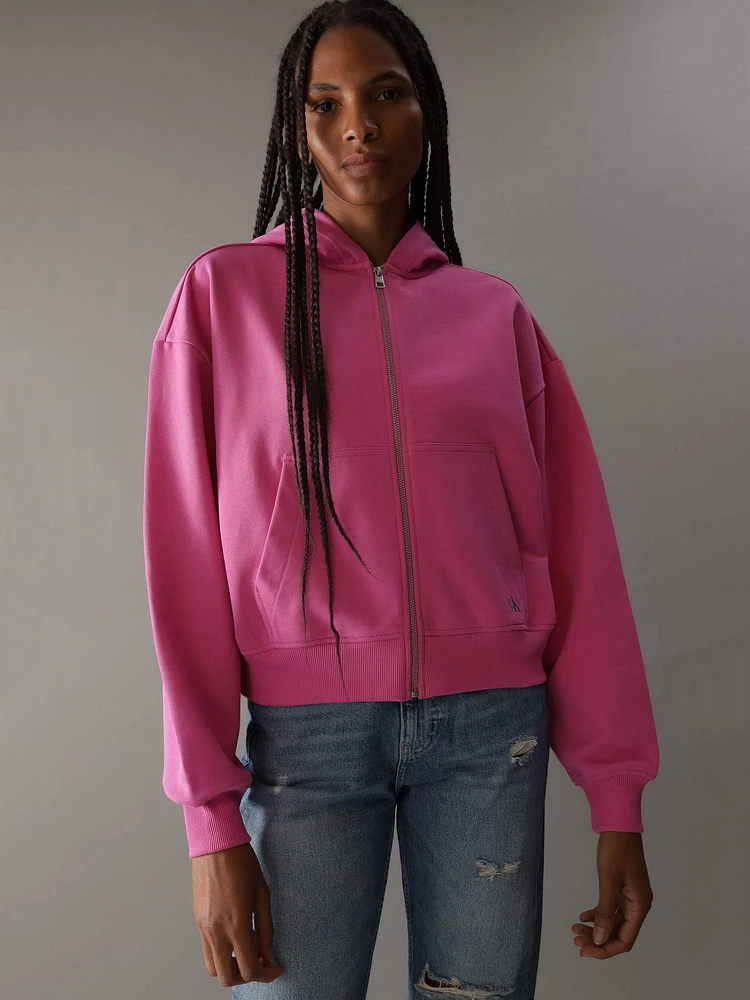 Sudadera Calvin Klein Monograma Mujer Rosa