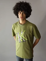 Playera Calvin Klein Monograma Hombre Verde