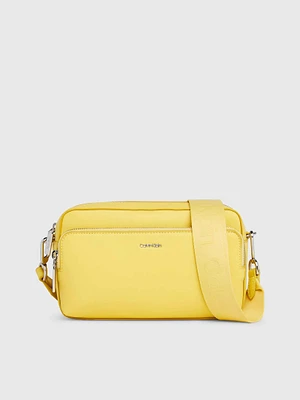 Bolsa Calvin Klein Camera Mujer Amarillo - Talla: Única