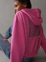 Sudadera Calvin Klein Monograma Mujer Rosa