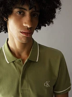 Polo Calvin Klein Monograma Hombre Verde