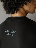 Playera Calvin Klein Monograma Hombre Negro