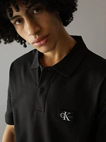 Polo Calvin Klein Texturizado Hombre Negro