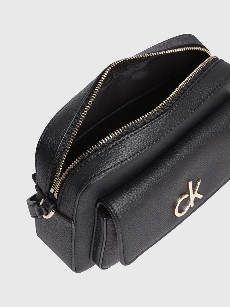 Bolsa Calvin Klein Camera Mujer Negro - Talla: Única