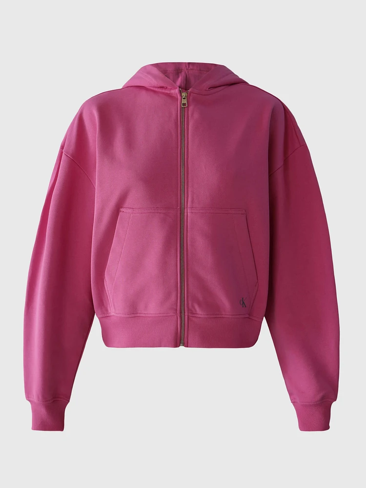 Sudadera Calvin Klein Monograma Mujer Rosa