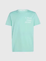 Playera Calvin Klein Monograma Hombre Azul