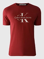 Playera Calvin Klein Logotipo Hombre Rojo