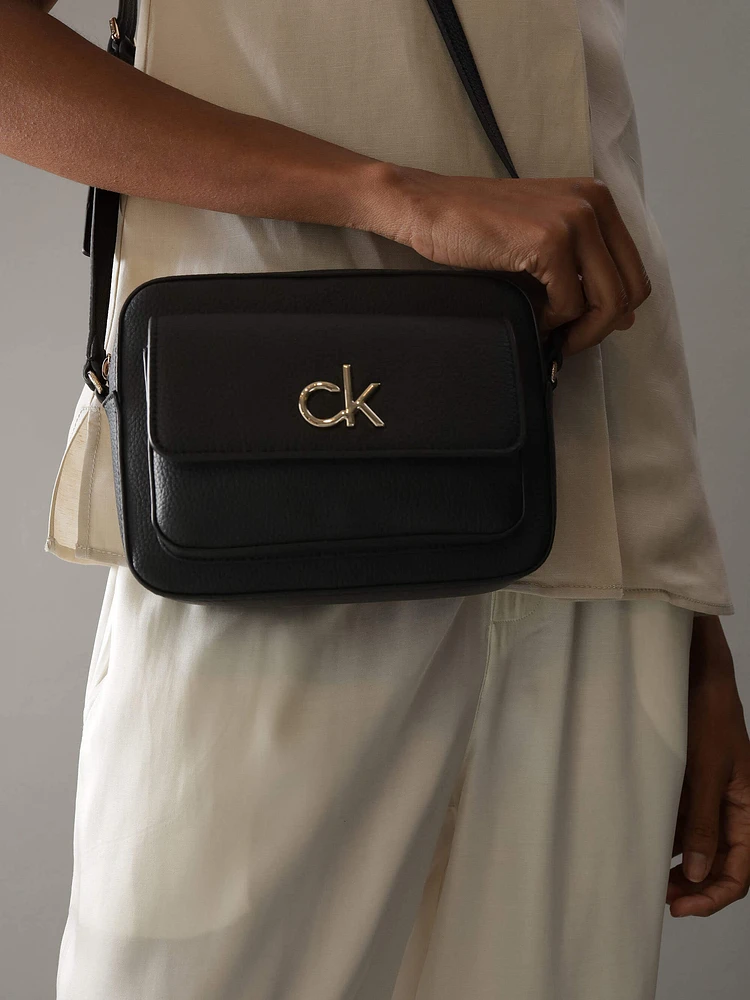 Bolsa Calvin Klein Camera Mujer Negro - Talla: Única