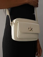 Bolsa Calvin Klein Camera Mujer Beige - Talla: Única