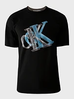 Playera Calvin Klein Monograma Hombre Negro