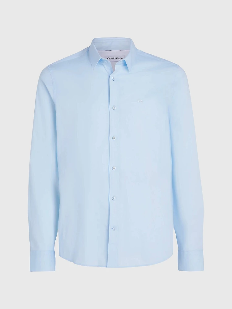 Camisa Calvin Klein Slim Hombre Azul