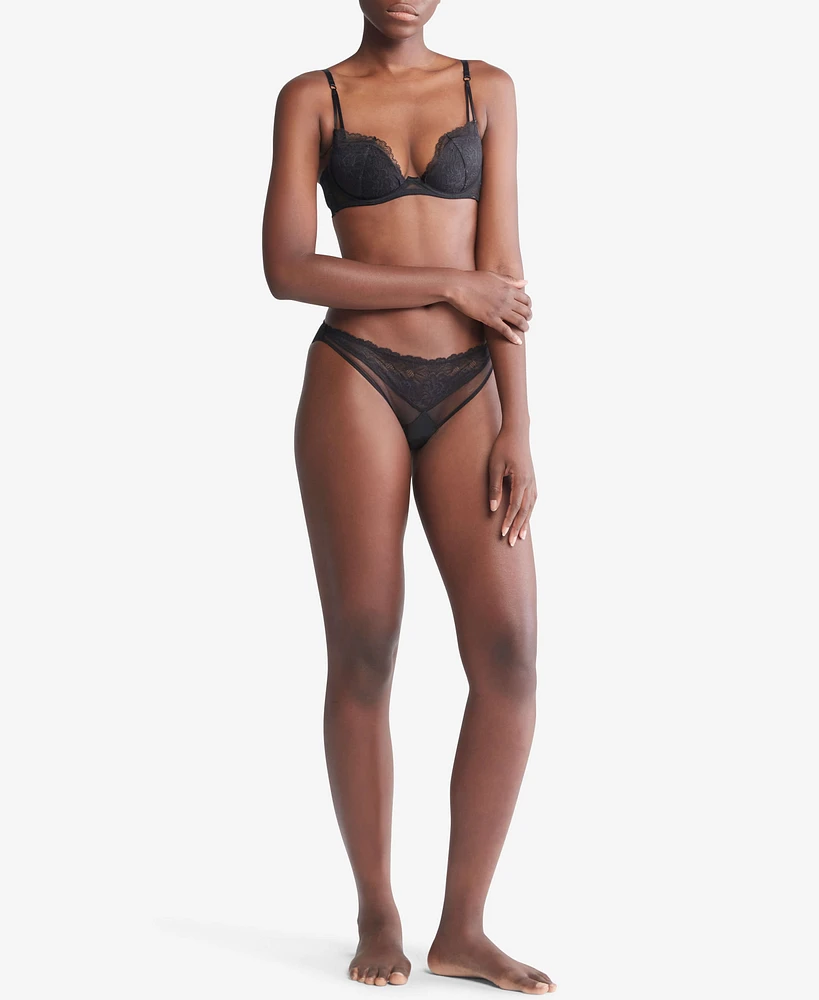 Bikini Calvin Klein Flirty Mujer Negro