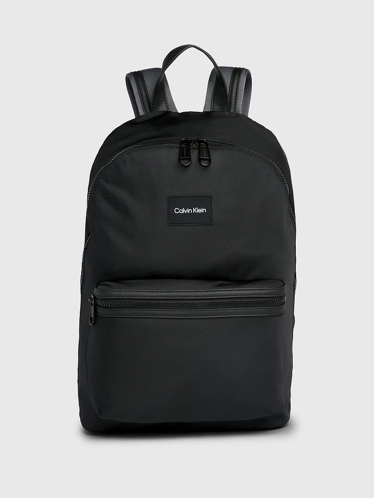 Mochila Calvin Klein Redonda Hombre Negro - Talla: Única