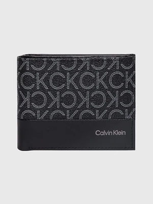 Cartera Calvin Klein con Monograma Hombre Negro - Talla: Única