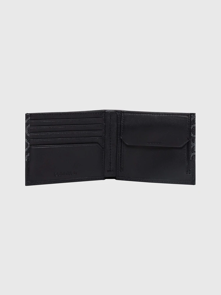 Cartera Calvin Klein con Monograma Hombre Negro - Talla: Única