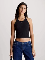 Top Calvin Klein Afelpado Mujer Negro