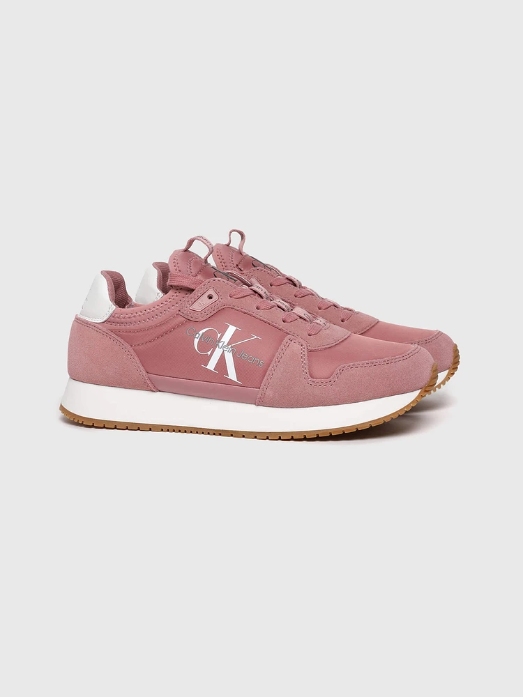 Tenis Calvin Klein con Logo Mujer Rosa