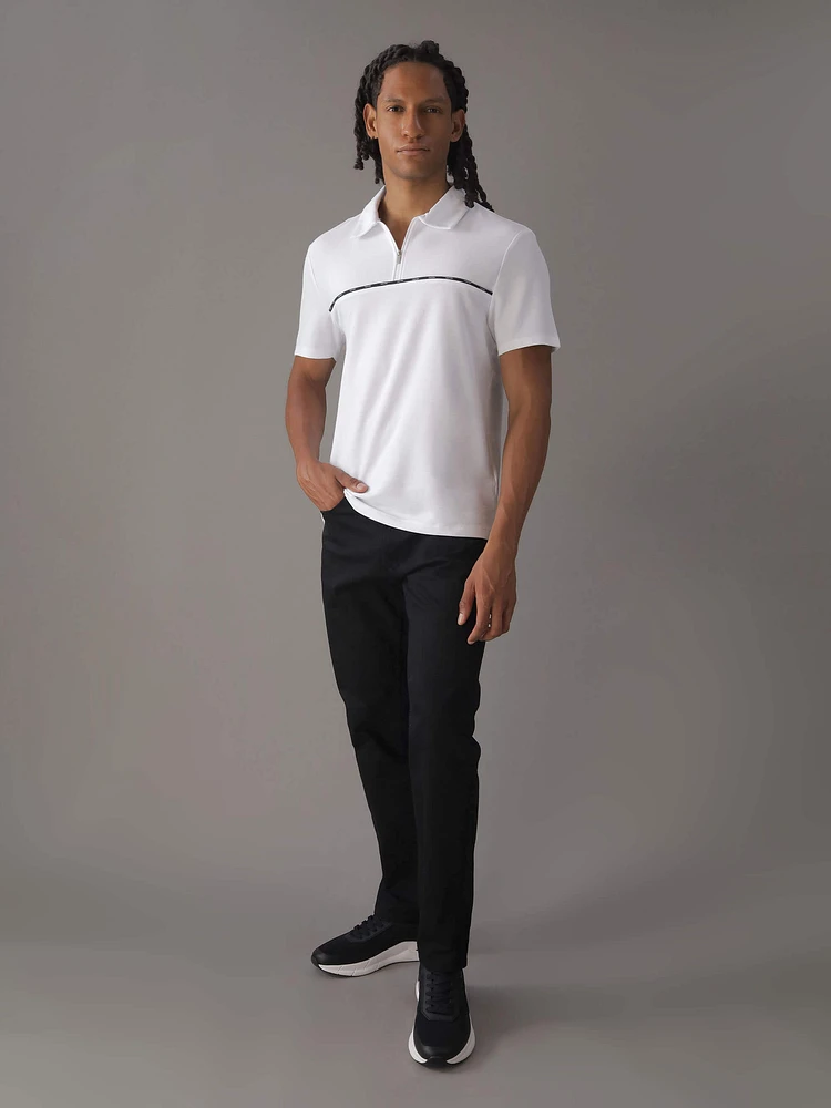 Polo Calvin Klein con Logo en Franja Hombre Blanco