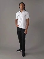 Polo Calvin Klein con Logo en Franja Hombre Blanco