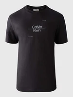 Playera Calvin Klein con Logo Estampado Hombre Negro