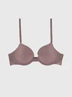 Brasier Calvin Klein Push Up Plunge Mujer Morado