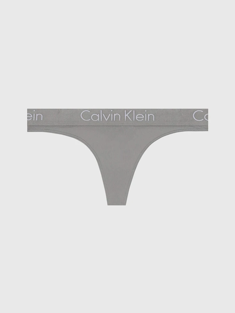 Tanga Calvin Klein con Logo Mujer Gris