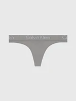 Tanga Calvin Klein con Logo Mujer Gris